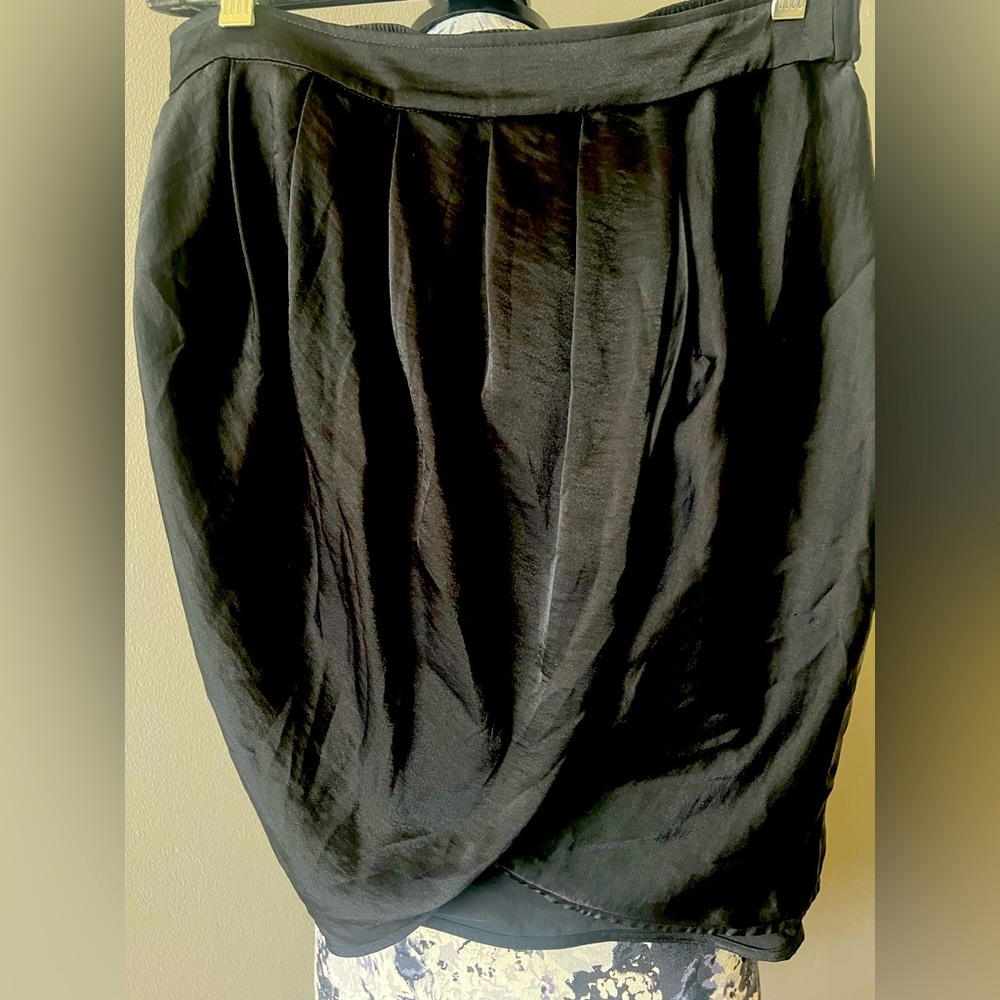 BCBGMAXAZRIA Satin Tulip Skirt